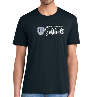 Adult Tri-Blend Tee - cursive softball Thumbnail
