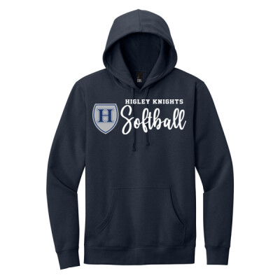Adult Fleece Hoodie - cursive softball Thumbnail