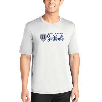 Adult Dri-Fit Performance Tee - cursive softball white tee Thumbnail